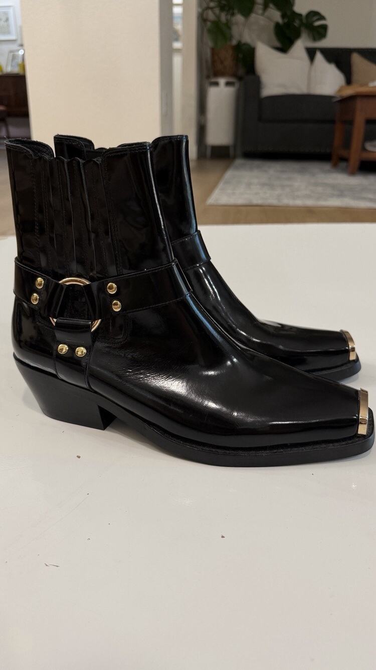 Black Golden Poker Boot by Jeffrey Campbell Size 11